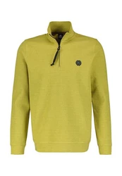 LERROS Sweatjacke Sweat-Troyer Strukturqualität Gelb/Grün
