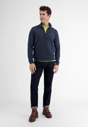 LERROS Sweatjacke Sweat-Troyer Strukturqualität 