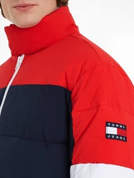 Tommy Jeans Steppjacke TJM RWB COLORBLOCK PUFFER navy/blutrot/weiß