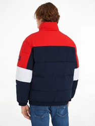 Tommy Jeans Steppjacke TJM RWB COLORBLOCK PUFFER navy/blutrot/weiß