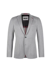 Roy Robson Baukasten Sakko Slim Fit Grau/Hellgrau/Rot