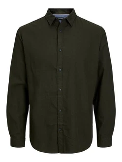Jack & Jones Langarmhemd Hemd Slim Fit JJEGINGHAM (5977) Olive Jack & Jones Langarmhemd Hemd Slim Fit JJEGINGHAM (5977) Olive