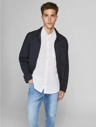 Jack & Jones Langarmhemd JJEOXFORD 5998 Weiß