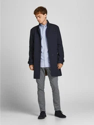 Jack & Jones Langarmhemd JJEOXFORD 5998 hellblau