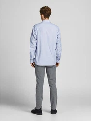 Jack & Jones Langarmhemd JJEOXFORD 5998 hellblau