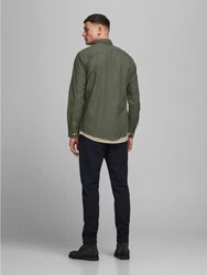 Jack & Jones Langarmhemd JJEOXFORD 5998 Grün (5998)