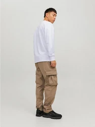 Jack & Jones Sweatshirt mit Print JCODIGITAL 6010 Weiß