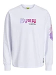 Jack & Jones Sweatshirt mit Print JCODIGITAL 6010 Weiß