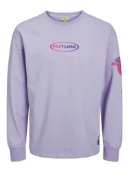 Jack & Jones Sweatshirt mit Print JCODIGITAL 6010 Lila
