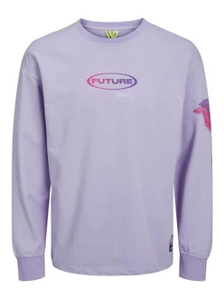 Jack & Jones Sweatshirt mit Print JCODIGITAL 6010 Lila Jack & Jones Sweatshirt mit Print JCODIGITAL 6010 Lila