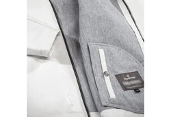 Milestone Lederjacke Jordan Grau/Weiß/Creme