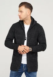 behype Strickjacke NELIAN Dunkelgrau/Schwarz/Grau/Hellblau/Braun