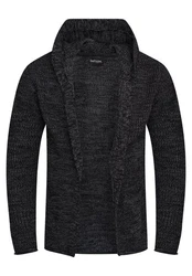 behype Strickjacke NELIAN Dunkelgrau/Schwarz/Grau/Hellblau/Braun