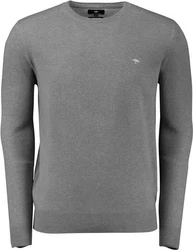 FYNCH-HATTON Strickpullover Rundhals Pullover grau