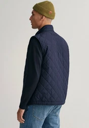 GANT Herren Steppweste QUILTED WINDCHEATER VEST Blau