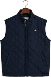 GANT Herren Steppweste QUILTED WINDCHEATER VEST Blau