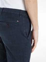Tommy Hilfiger Chinohose DENTON POW CHECK GM Dunkelblau/Blau