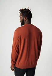 MELAWEAR Pullover HIMAL Orange/Braun/Schwarz/Rot