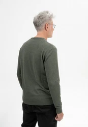 MELAWEAR Pullover HIMAL Dunkelgrün/Khaki