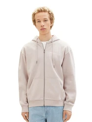 TOM TAILOR Denim Hoodie FULLZIP Beige/Khaki/Braun