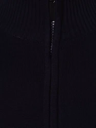 Andrew James Strickjacke Dunkelblau/Schwarz