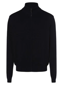 Andrew James Strickjacke Dunkelblau/Schwarz