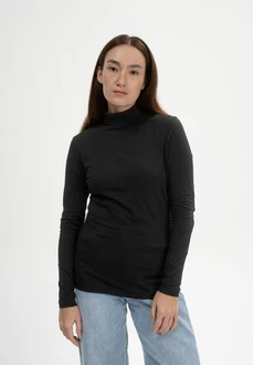 MELA Langarmshirt Turtleneck Shirt ANCHAL Schwarz/Dunkelgrau/Lila MELA Langarmshirt Turtleneck Shirt ANCHAL Schwarz/Dunkelgrau/Lila