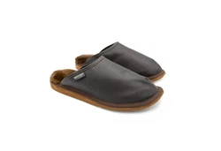 Hollert Hausschuh Herren Luitpold Schwarz/Dunkelbraun/Braun/Grau