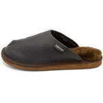 Hollert Hausschuh Herren Luitpold Schwarz/Dunkelbraun/Braun/Grau
