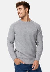Indicode Strickpullover INMassum Grau/Hellgrau