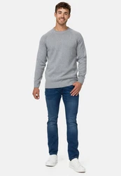 Indicode Strickpullover INMassum Grau/Hellgrau