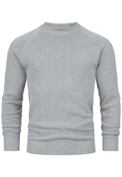 Indicode Strickpullover INMassum Grau/Hellgrau