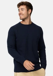 Indicode Strickpullover INMassum Dunkelblau/Blau