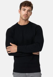 Indicode Strickpullover INMassum Schwarz/Dunkelgrau