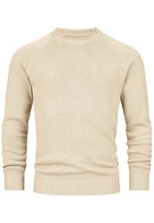 Indicode Strickpullover INMassum Beige/Khaki/Creme/Weiß