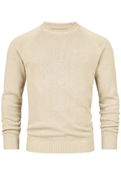 Indicode Strickpullover INMassum Beige/Khaki/Creme/Weiß