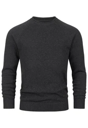 Indicode Strickpullover INMassum Dunkelgrau/Grau