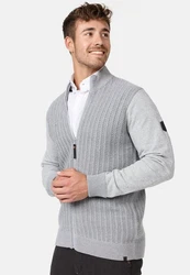 Indicode Sweatjacke INCason Grau/Hellgrau