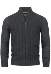 Indicode Sweatjacke INCason Dunkelgrau/Grau