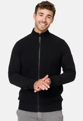 Indicode Sweatjacke INCason Schwarz/Rot