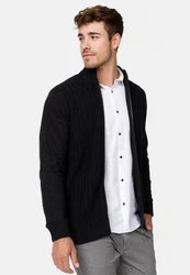 Indicode Sweatjacke INCason Schwarz/Rot