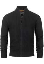 Indicode Sweatjacke INCason Schwarz/Rot