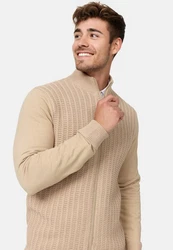 Indicode Sweatjacke INCason Beige/Khaki/Braun