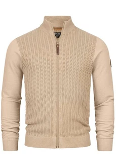 Indicode Sweatjacke INCason Beige/Khaki/Braun Indicode Sweatjacke INCason Beige/Khaki/Braun
