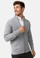 Indicode Sweatjacke INLut Grau/Hellgrau