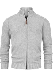 Indicode Sweatjacke INLut Grau/Hellgrau