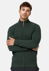 Indicode Sweatjacke INLut Dunkelgrün/Grün