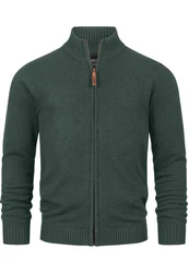 Indicode Sweatjacke INLut Dunkelgrün/Grün
