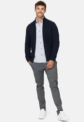 Indicode Sweatjacke INLut Dunkelblau/Hellblau