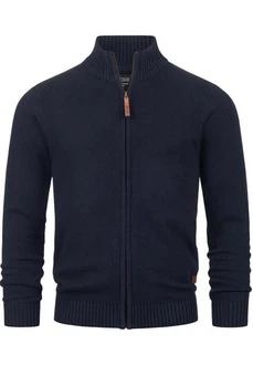 Indicode Sweatjacke INLut Dunkelblau/Hellblau